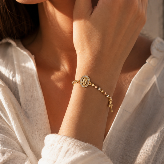 Pulsera Rosario Virgen de Guadalupe